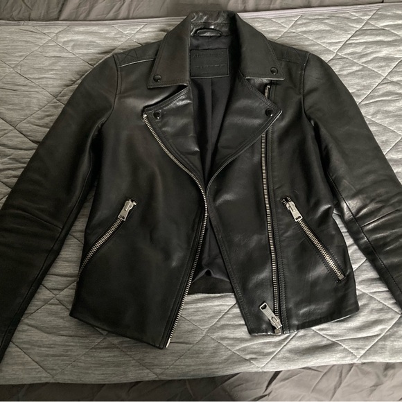 Allsaints Dalby leather jacket - Picture 2 of 15